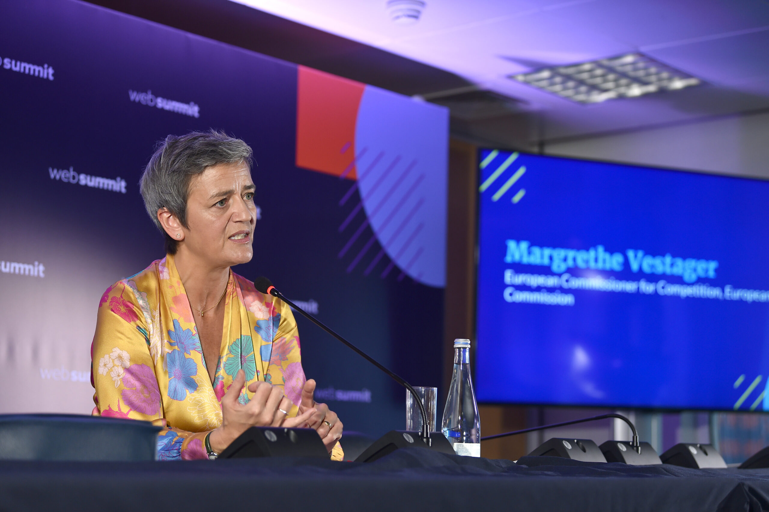 Margrethe Vestager discussing digital markets act