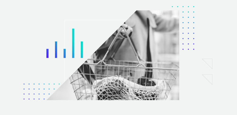 Graphic conveying grocery shopping