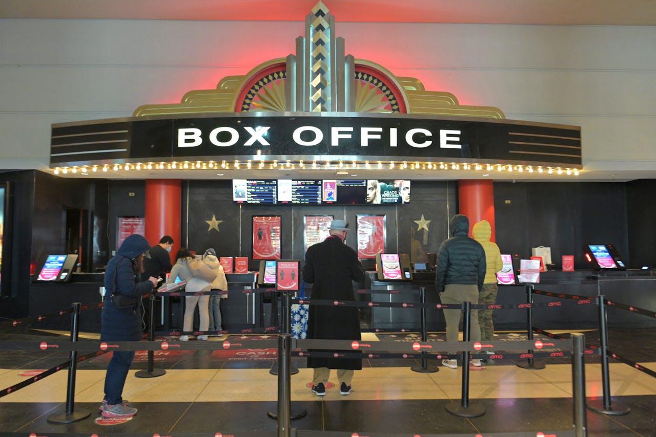 Image of a box office at the movie theater