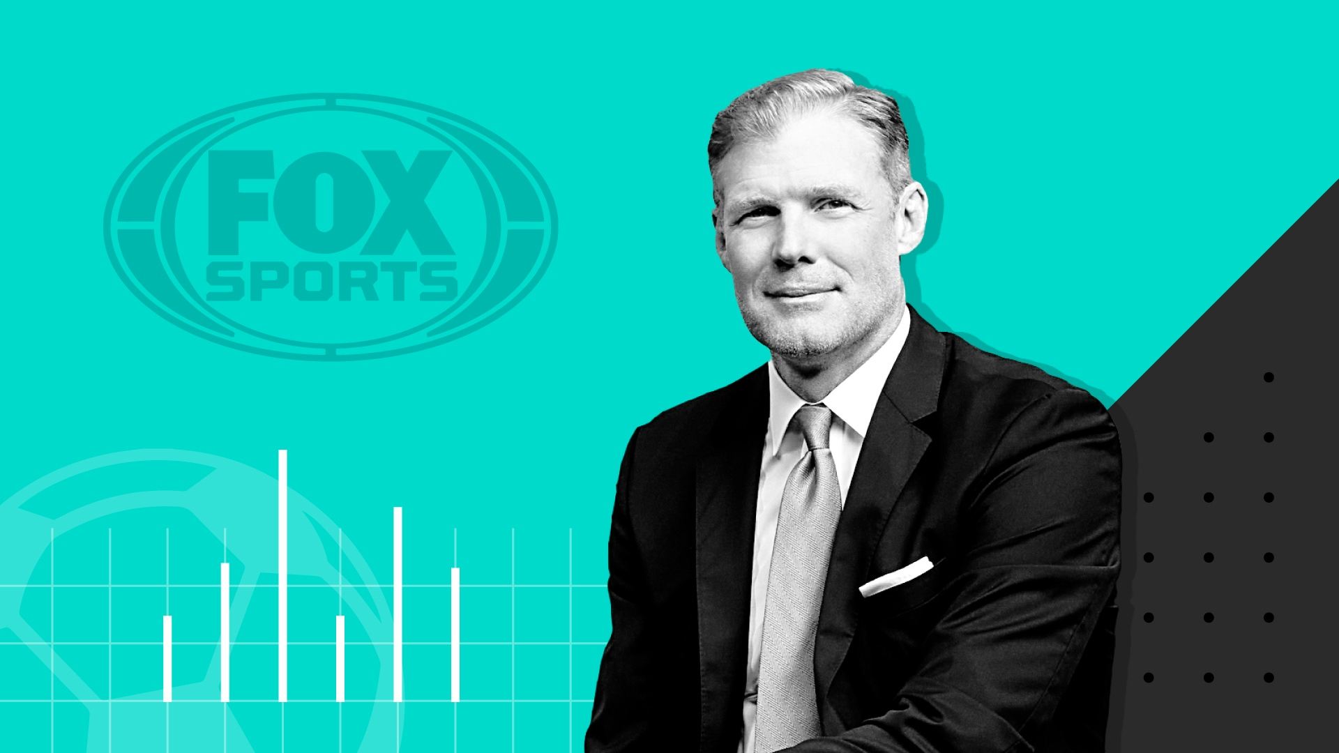 Graphic featuring Fox Sports analyst Alexi Lalas