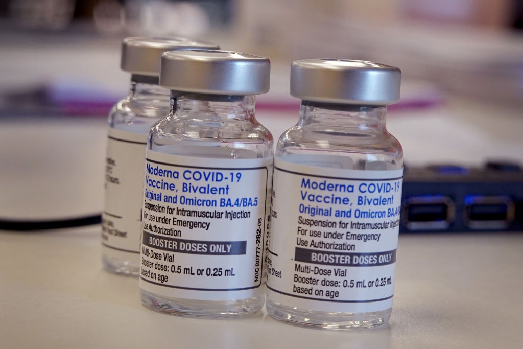 Image of COVID-19 booster shot doses.