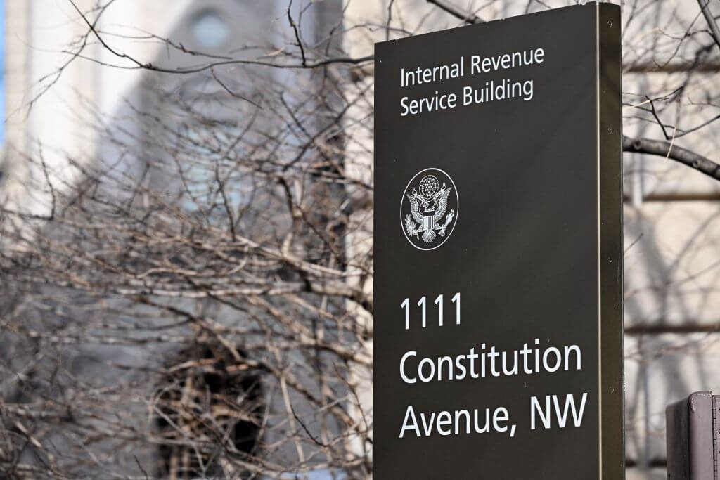Image of the Internal Revenue Service headquarters.
