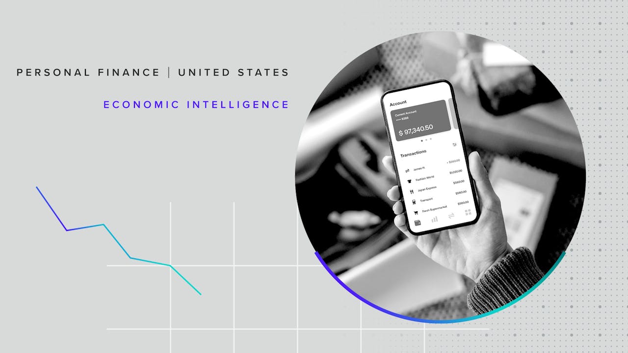 Graphic reading, "Personal Finance. United States. Economic Intelligence"