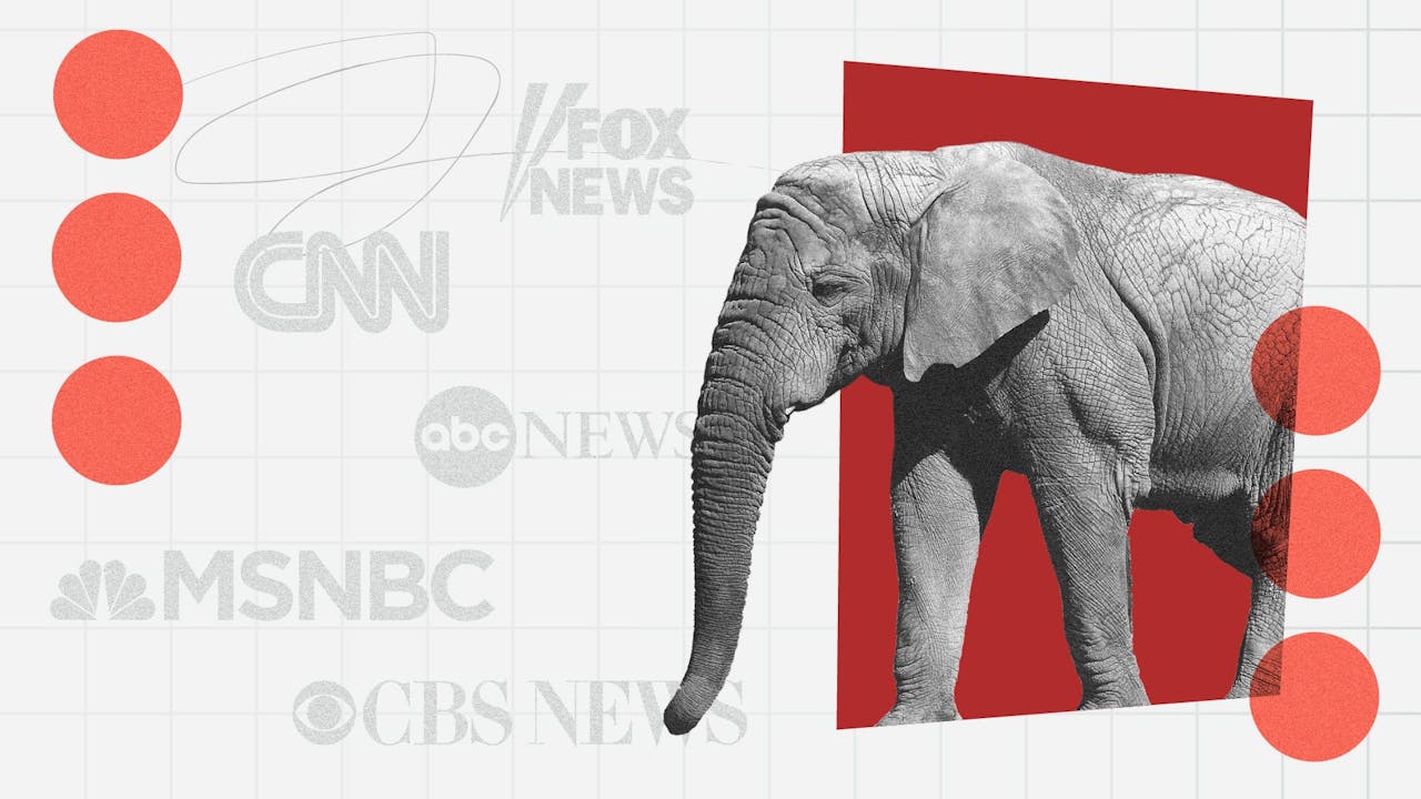 Graphic conveying the voter demographics of TV networks presenting opportunity for Republicans