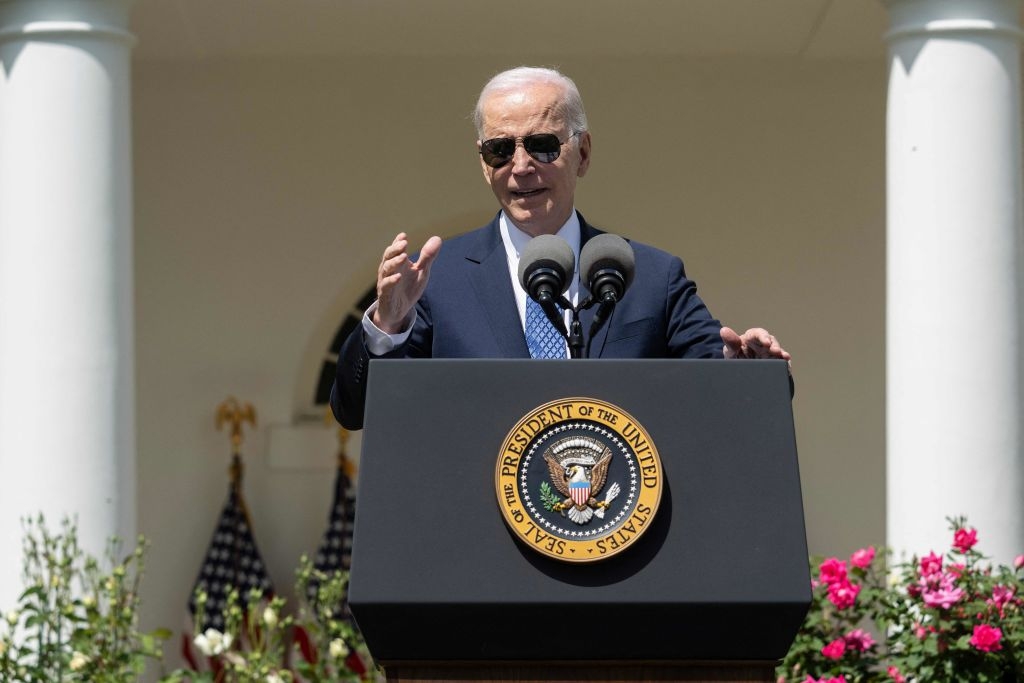 Image of President Joe Biden speaking at the White House.