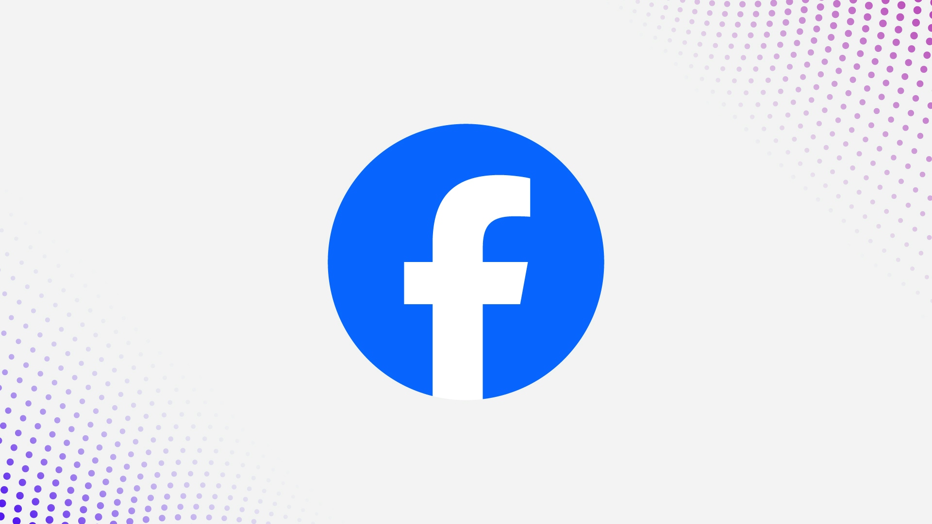 Graphic conveying Facebook logo
